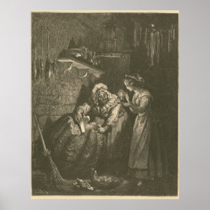 Affiche Cendrillon Citrouille - Gustave Doré