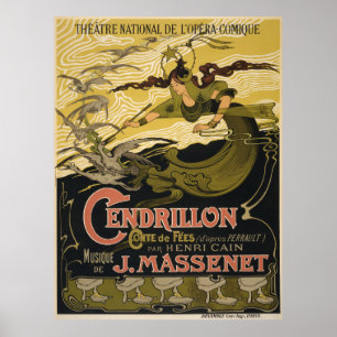 Affiche Cendrillon de Jules Massenet d'affiche d'Emile