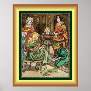 Affiche Cendrillon Et Son Prince ~ Essayer Sur La Chaussur