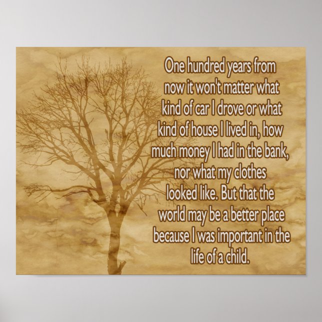 Affiche Cent ans à venir *** (Devant)