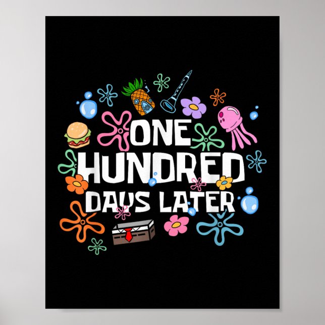 Affiche Cent Jours Plus Tard 100E Jour D'Enseignant (Devant)