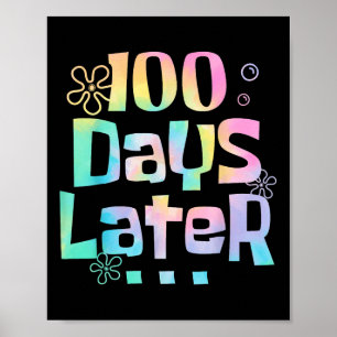 Affiche Cent Jours Plus Tard 100E Jour D'Enseignant