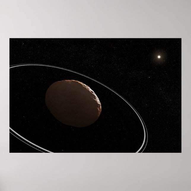 Affiche Centaur 1099 Chariklo Et Ses Anneaux. (Devant)