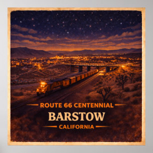 Affiche Centenaire de Barstow Californie
