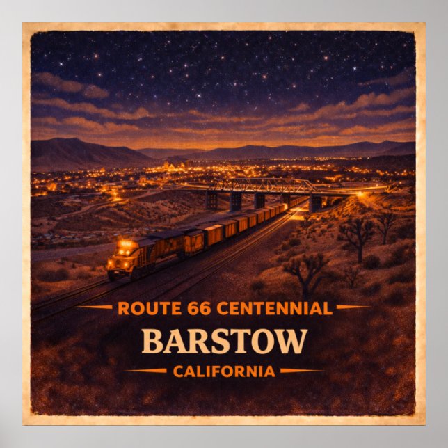 Affiche Centenaire de Barstow Californie (Devant)