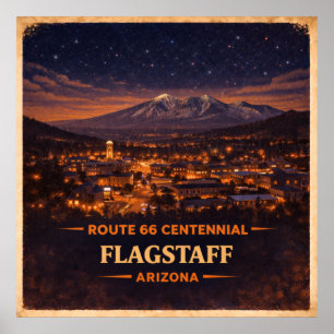 Affiche Centenaire de Flagstaff Arizona