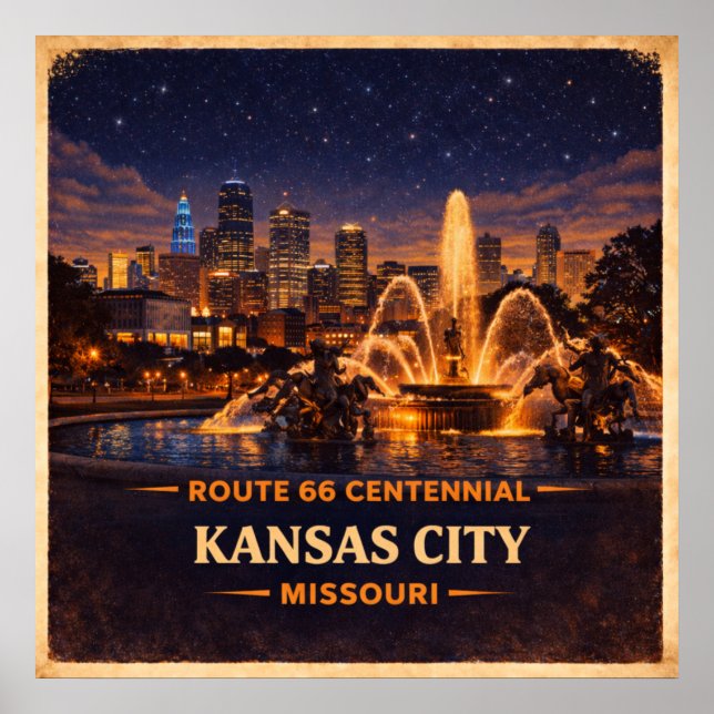 Affiche Centenaire de Kansas City Missouri (Devant)