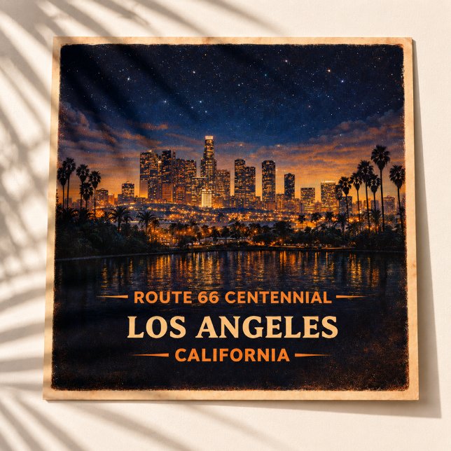 Affiche Centenaire de Los Angeles Californie (Créateur téléchargé)