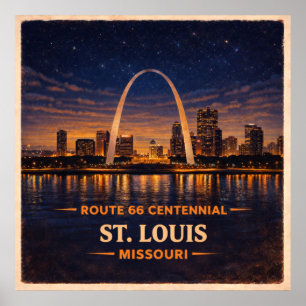 Affiche Centenaire de Saint-Louis Missouri