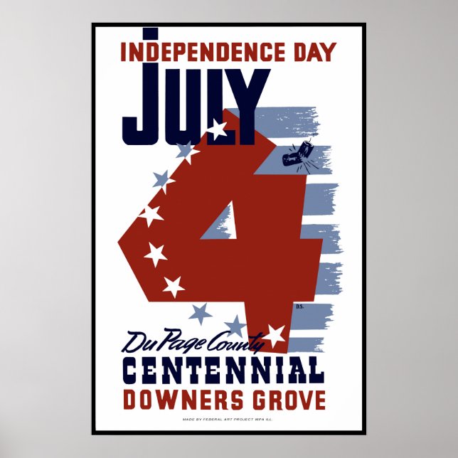 Affiche Centenaire du comté de DuPage (Devant)