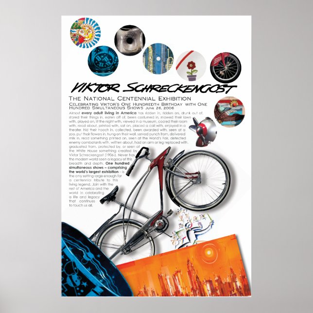 Affiche Centenaire national Viktor Schreckengost (Devant)