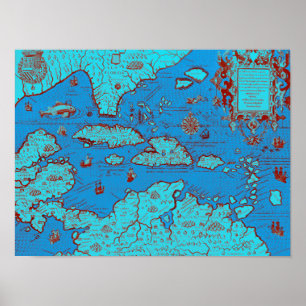 Affiche Central America ('America Occidentalis')