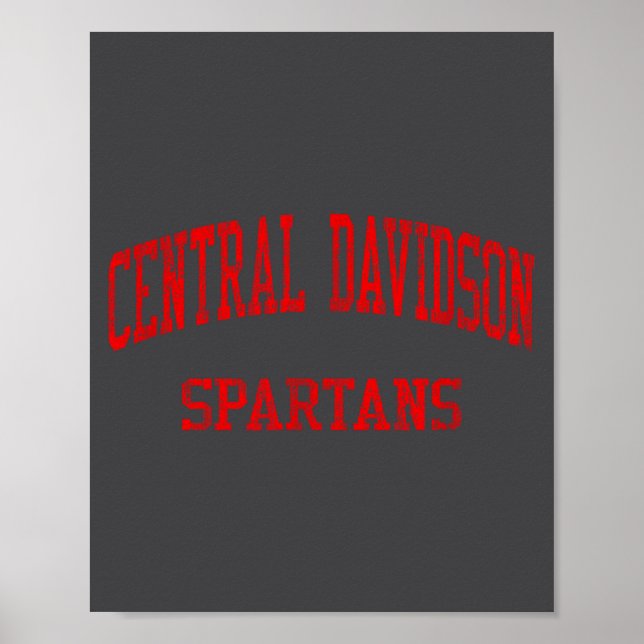 Affiche Central Davidson High School Hs Lexington Nc Vinta (Devant)