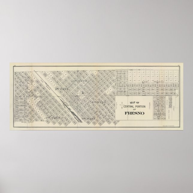 Affiche Central Fresno, Californie (Devant)