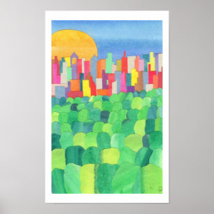 Affiche Central Park depuis le toit du Met