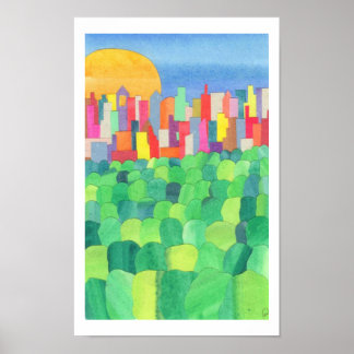 Affiche Central Park depuis le toit du Met