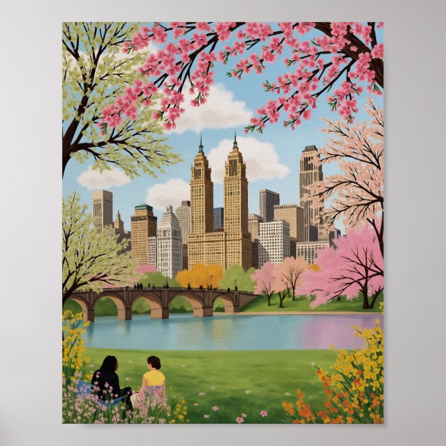 Affiche Central Park New York City (Devant)