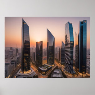 Affiche Centre d'affaires moderne