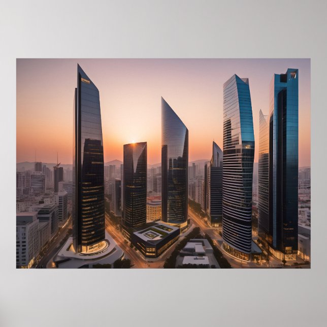 Affiche Centre d'affaires moderne (Devant)