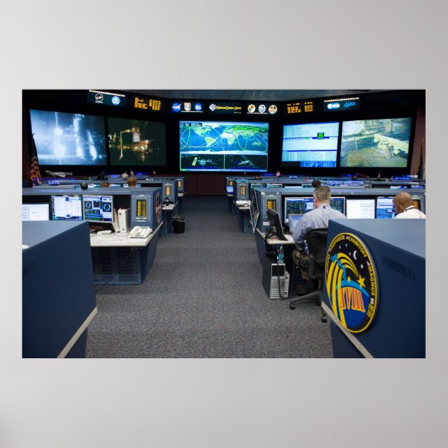 Affiche Centre de contrôle de mission (STS-119) (Devant)