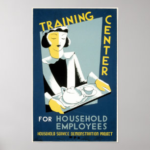 Affiche Centre de formation pour des employés de ménage