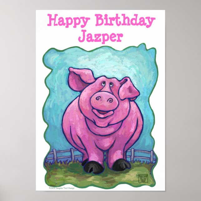 Affiche Centre de la partie de porc (Devant)