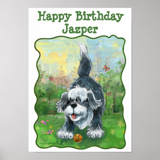 Affiche Centre Shaggy Sheep Chien (Devant)