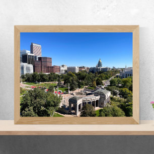 Affiche Centre-ville de Denver avec le Capitole