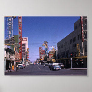 Affiche Centre-ville de Las Vegas 1954