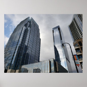 Affiche Centre-ville de Nashville, Tennessee