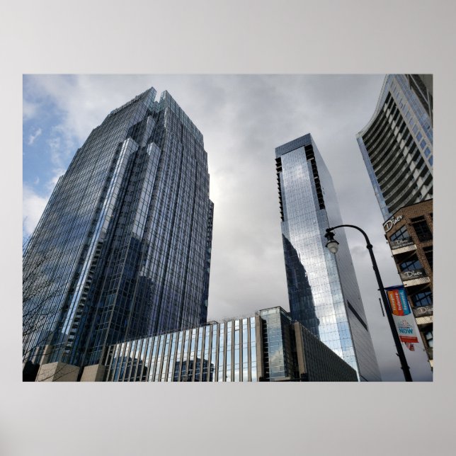 Affiche Centre-ville de Nashville, Tennessee (Devant)