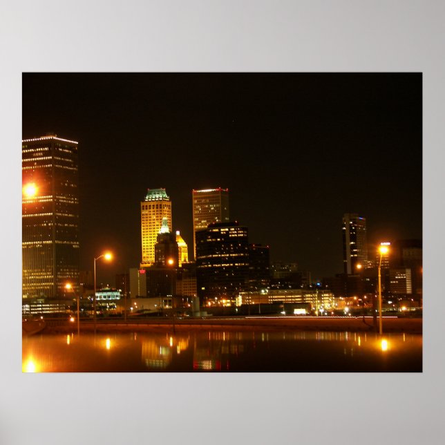 Affiche Centre-ville de Tulsa (Devant)