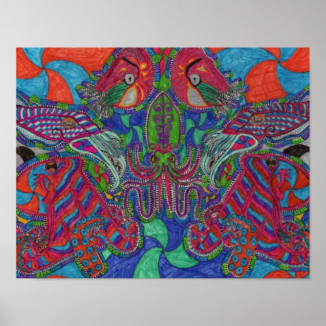 Affiche Céphhalopodes (Devant)