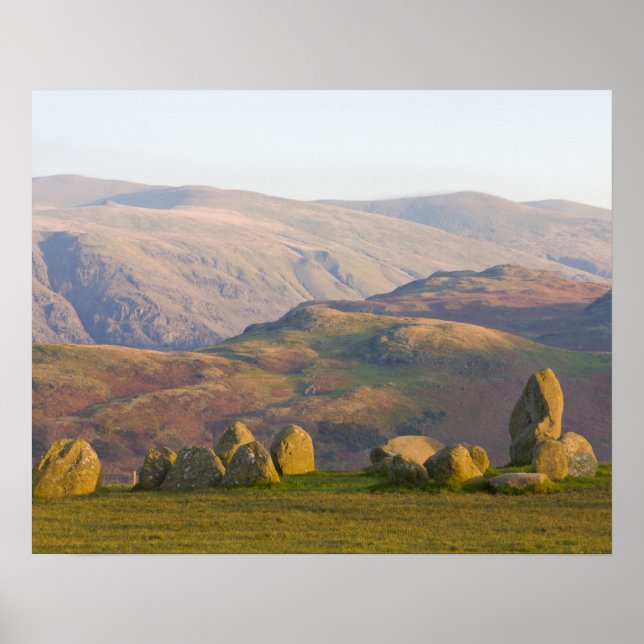 Affiche Cercle de pierre de Castlerigg, Lake District, Cum (Devant)