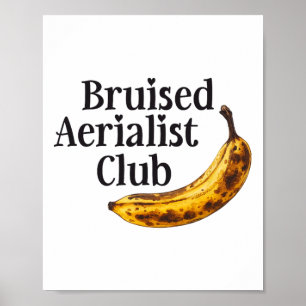 Affiche Cercle de soie aérienne Aérobicienne meurtrie Club