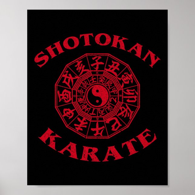 Affiche Cercle du zodiaque de karaté Shotokan  (Devant)