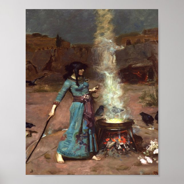 Affiche Cercle magique Haute Résolution John Waterhouse (Devant)
