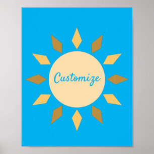 Affiche Cercle solaire géométrique Thunder_Cove