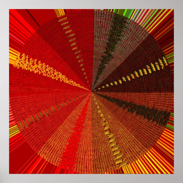 Affiche Cercle tissé (Devant)