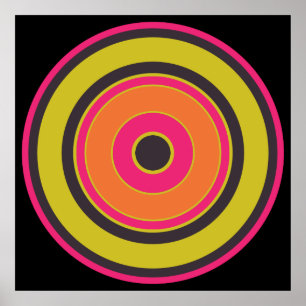 Affiche Cercles colorés 06