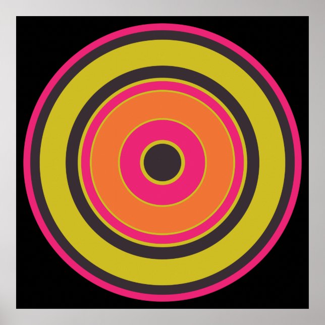 Affiche Cercles colorés 06 (Devant)