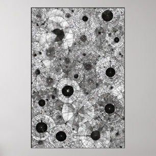 Affiche Cercles concentriques : une symphonie géométrique