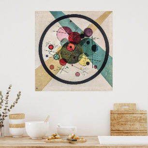 Affiche Cercles dans un cercle - Kandinsky