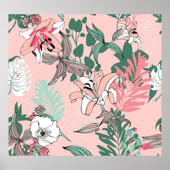 Affiche Cercles D'Illusion Optique : Patte Monochrome Sans (Devant)