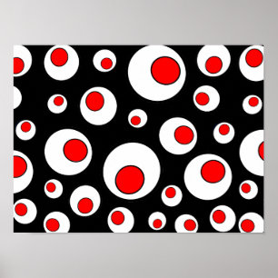 Affiche Cercles géométriques cool abstraits