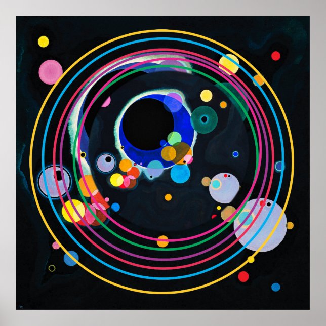 Affiche Cercles Kandinsky (Devant)