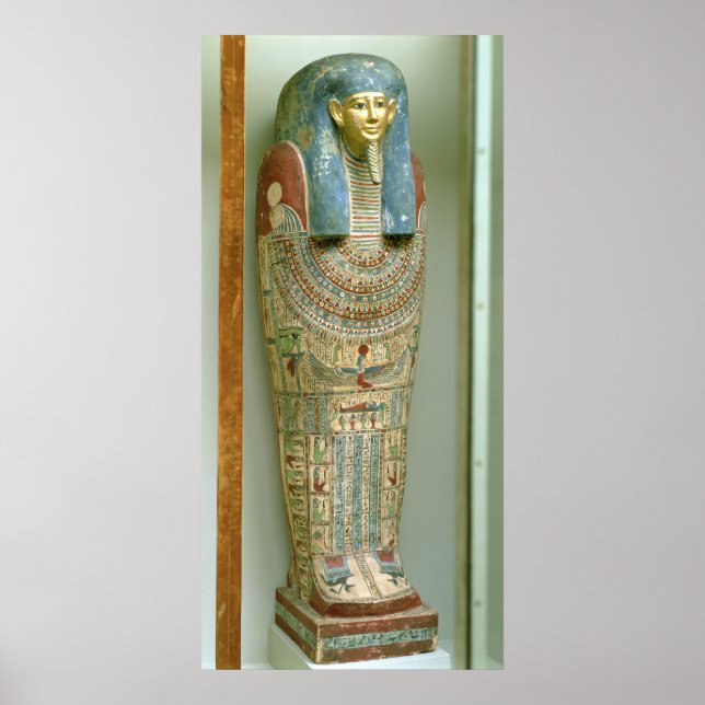 Affiche Cercueil intérieur de Djeho, fils de Psammetichus, (Devant)