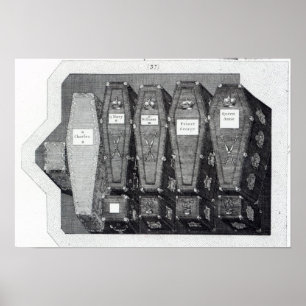 Affiche Cercueils royaux à l'Abbaye de Westminster