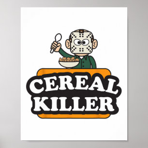 Affiche Cereal Killer Food Pun Humour Costume Amusant Hall