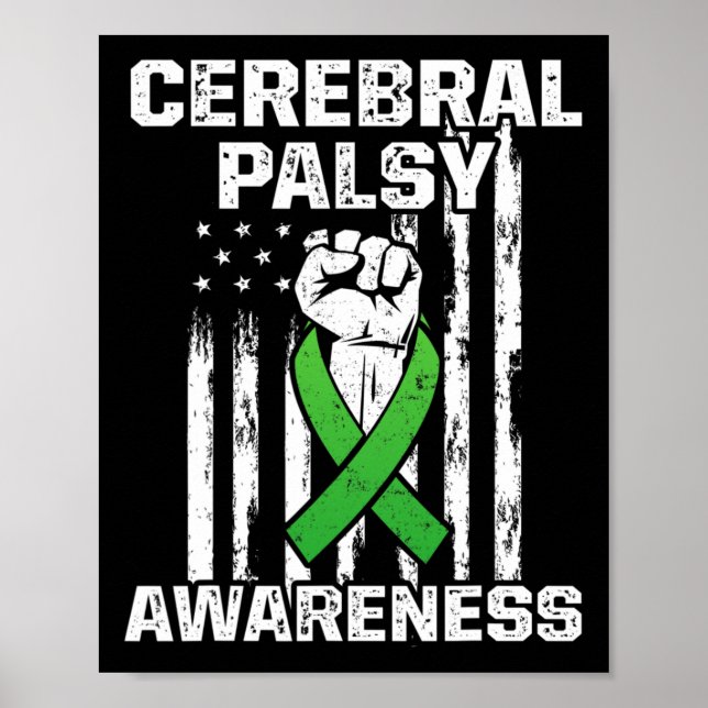 Affiche Cérébral Palsy Cp Sensibilisation Surmonter Nous G (Devant)